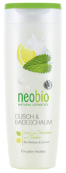 NEOBIO пена для душа и ванны с био-мелиссой и лимоном, 250 мл