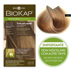 Краска для волос Biokap Nutricolor Delicato + 8.03 Блондин Натуральный Светлый, 140 мл