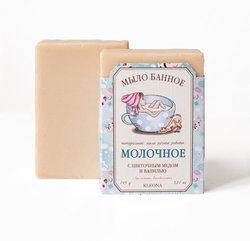 Купить Банное мыло Молочное с цветочным медом и ванилью (Мыло для тела) в Москве