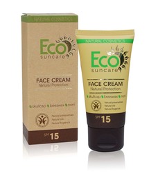 Натуральный солнцезащитный крем для лица -Natural Sun Protection Face Cream SPF 15, 50 мл