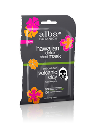 Вулканическая гавайская тканевая маска для детоксикации - Hawaiian detox sheet mask anti-pollution volcanic clay
