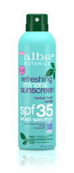 Освежающий минеральный солнцезащитный спрей SPF 35 / refreshing mineral sunscreen /herbal fresh spray, 177 мл
