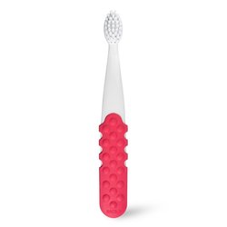 Toothbrush,  Totz Plus щетка зубная детская c 3 лет бело-розовая мягкая