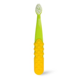Toothbrush,  Totz Plus щетка зубная детская c 3 лет зелено-желтая мягкая